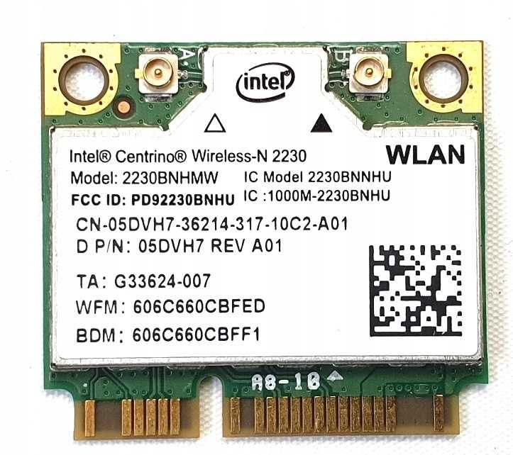 Wi-Fi модуль + Bluetooth 4.0 – Intel Centrino Wireless-N 2230 / BNHMW