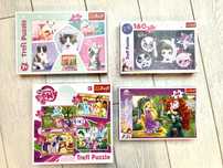 PUZZLE dla dziewczynki cztery pudełka nowe i jak nowe!