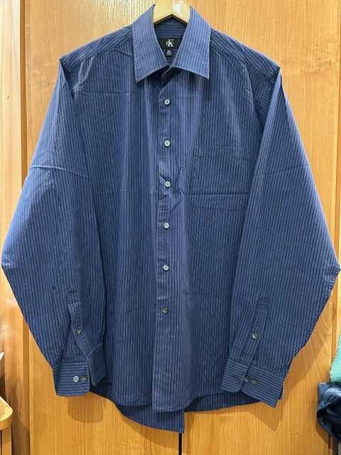Calvin Klein Koszula męska, bawełna 100%, długi rękaw, rozm. XL/16,5