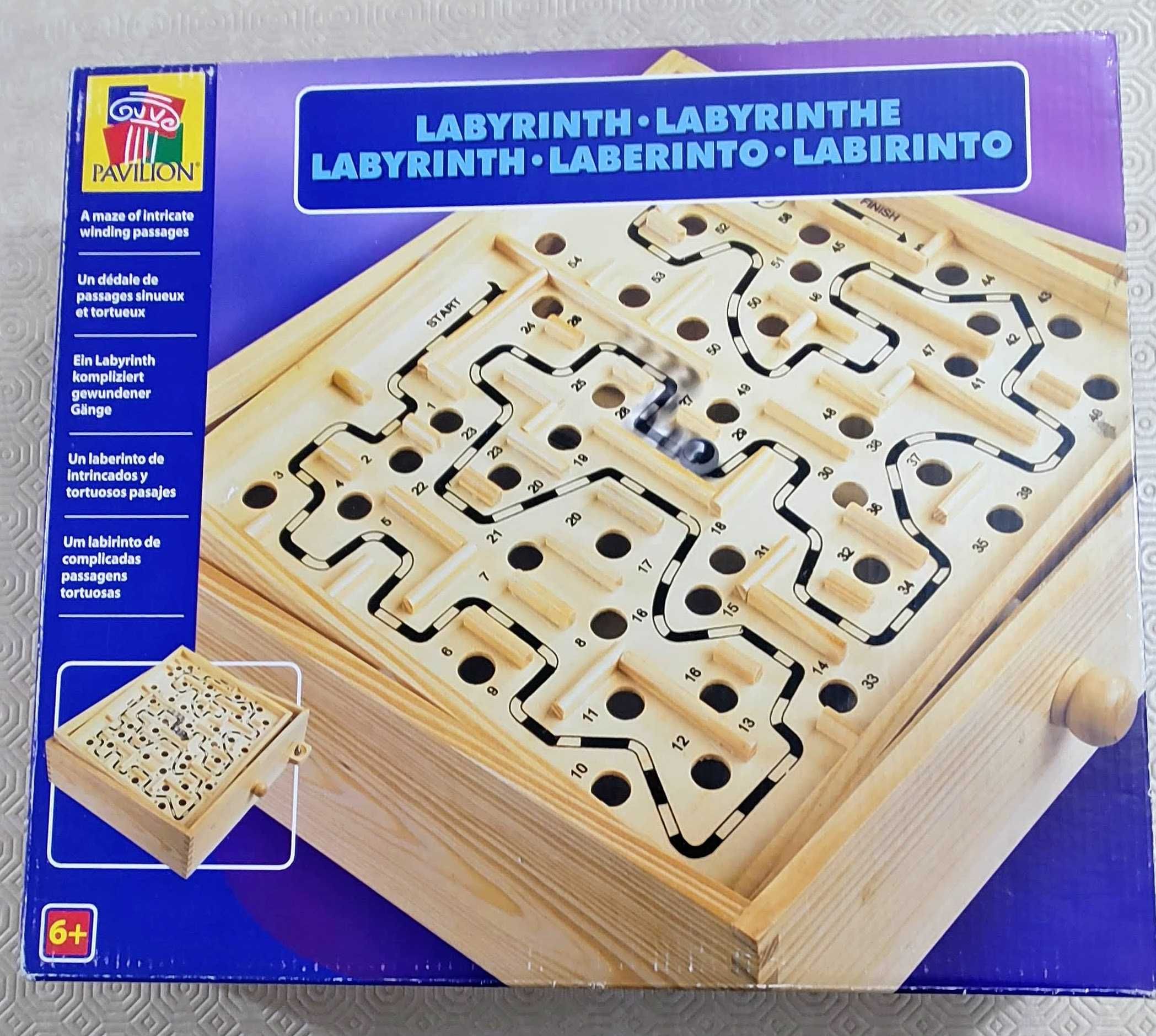 Jogo Labirinto em Madeira