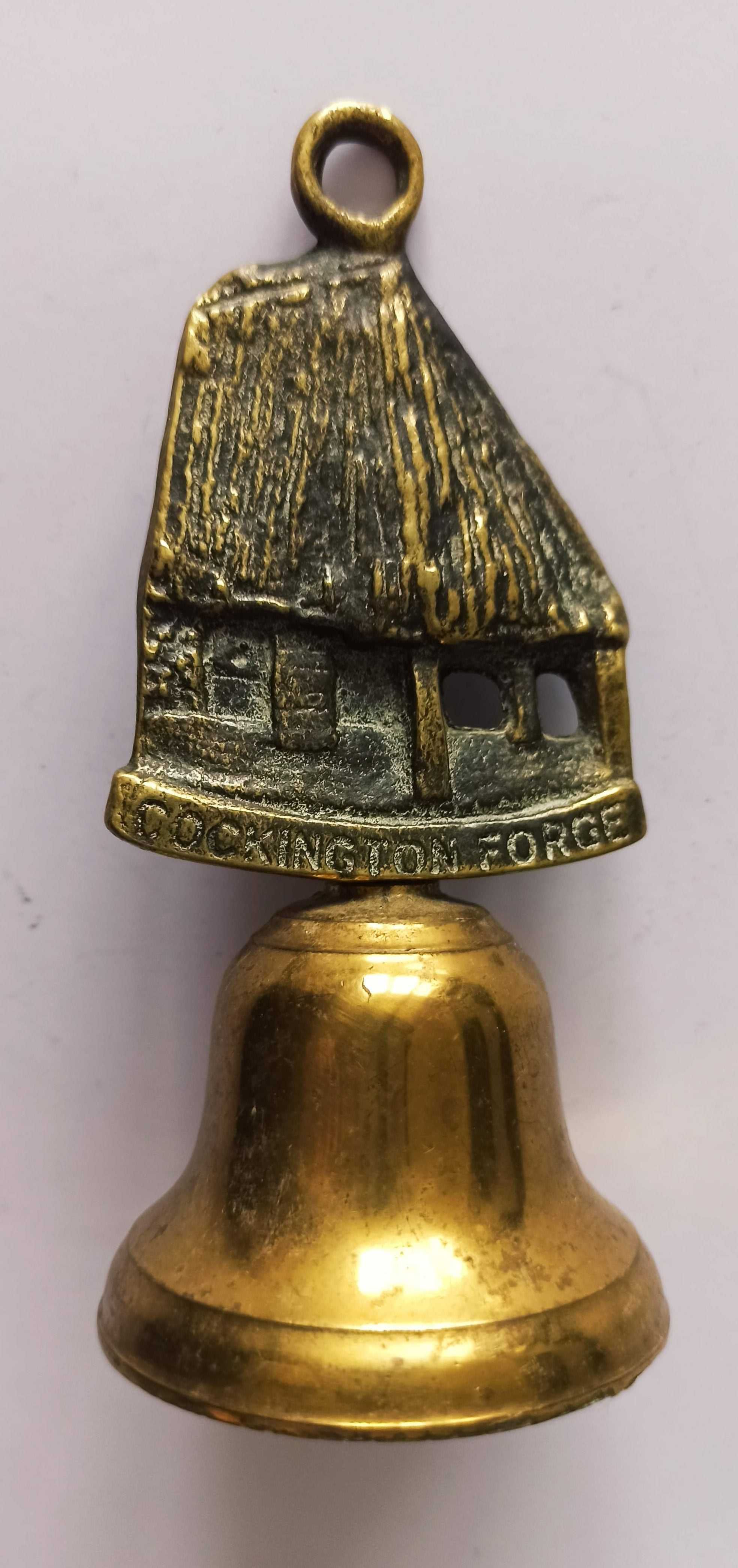 stary dzwonek z mosiądzu Cockington Forge Anglia 14 cm