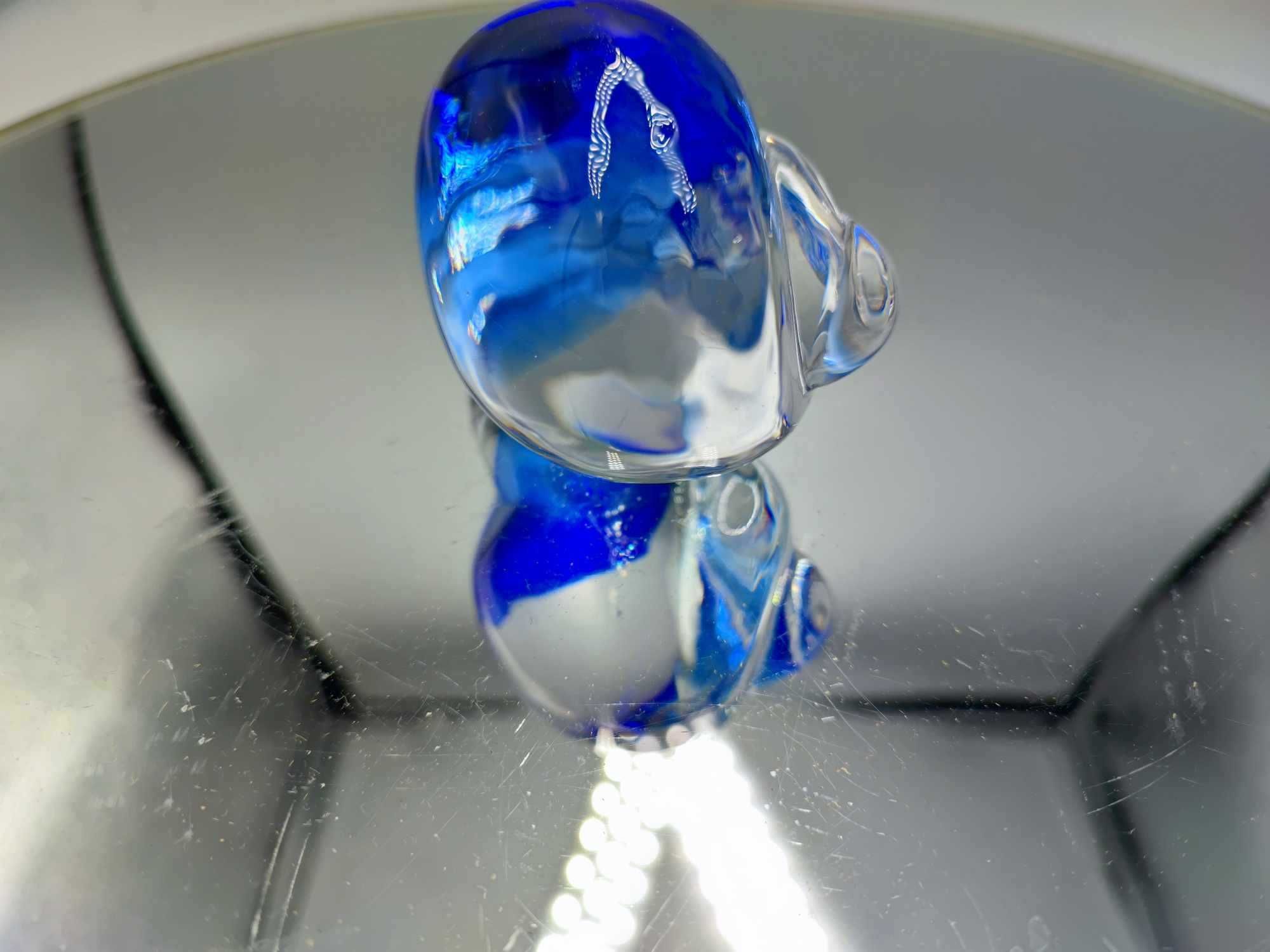 Szklany ślimak,Murano,śliczna figurka,lata 70