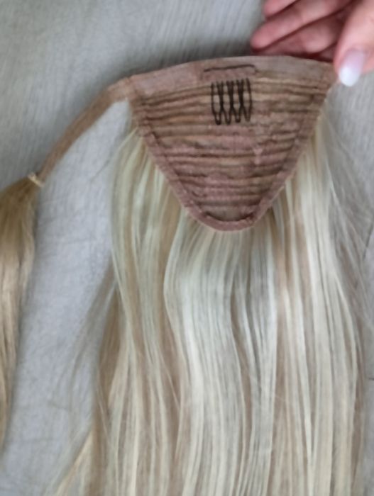 Kucyk doczepiany Cameron Hair blond włosy 60 cm