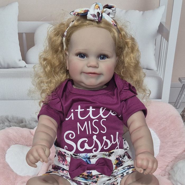 Реборн крупна 60 см, Лялька Reborn кукла