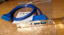 Додаткова задня панель до материнської плати USB 3.0 (2 порти)