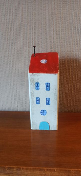 Miasto ręcznie robiony drewniany model
