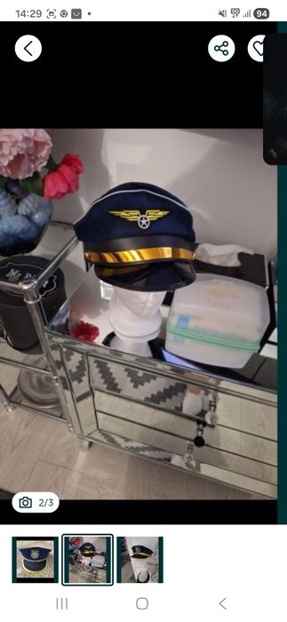 Czapka pilota lub policjanta rozmiar uniwersalny