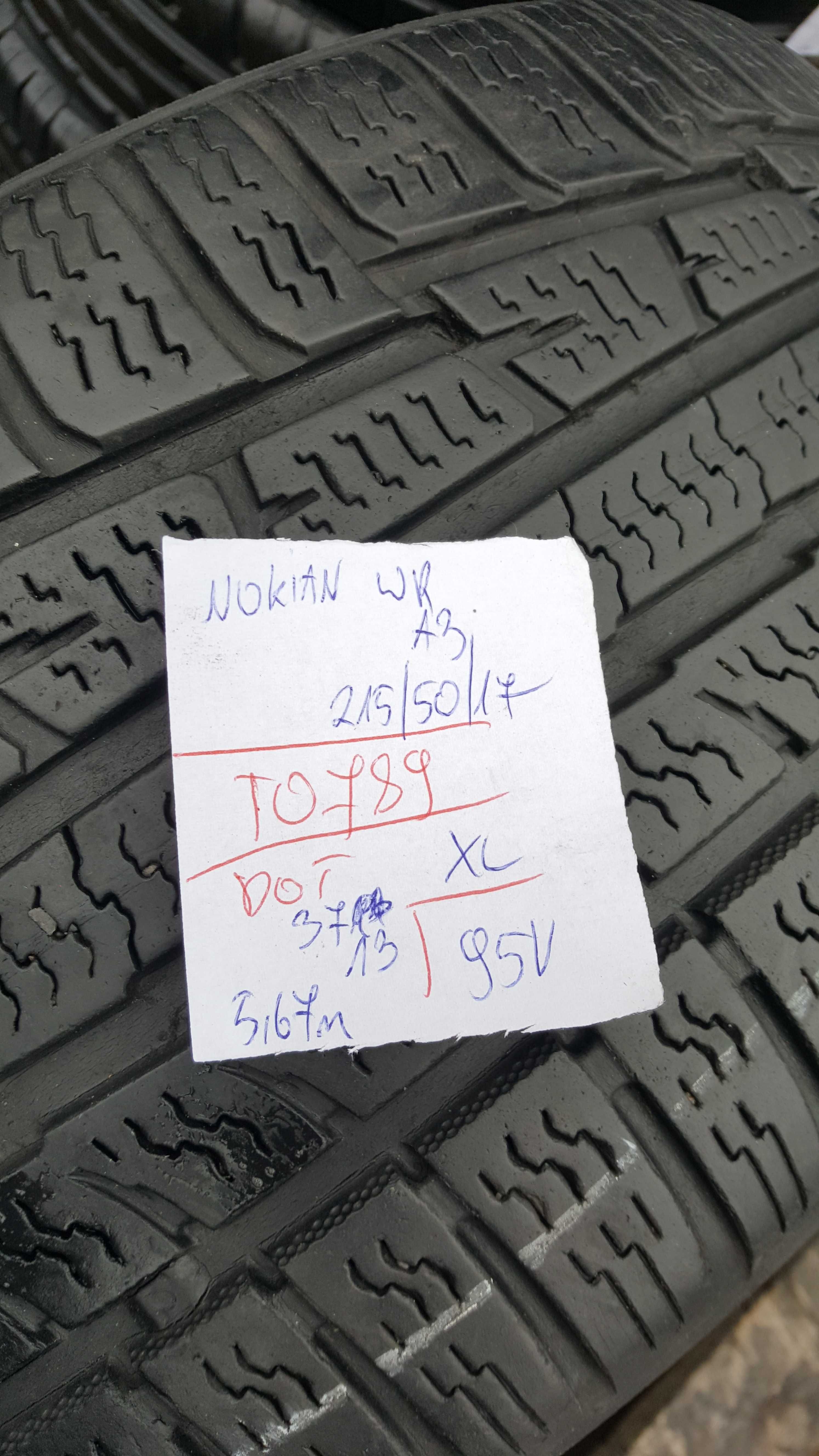 Nokian 215/50 r17 WR A3 XL /// 5,7mm!!!