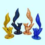 Figura Raposa Low Poly 3D - Dança e Elegância para o seu Espaço