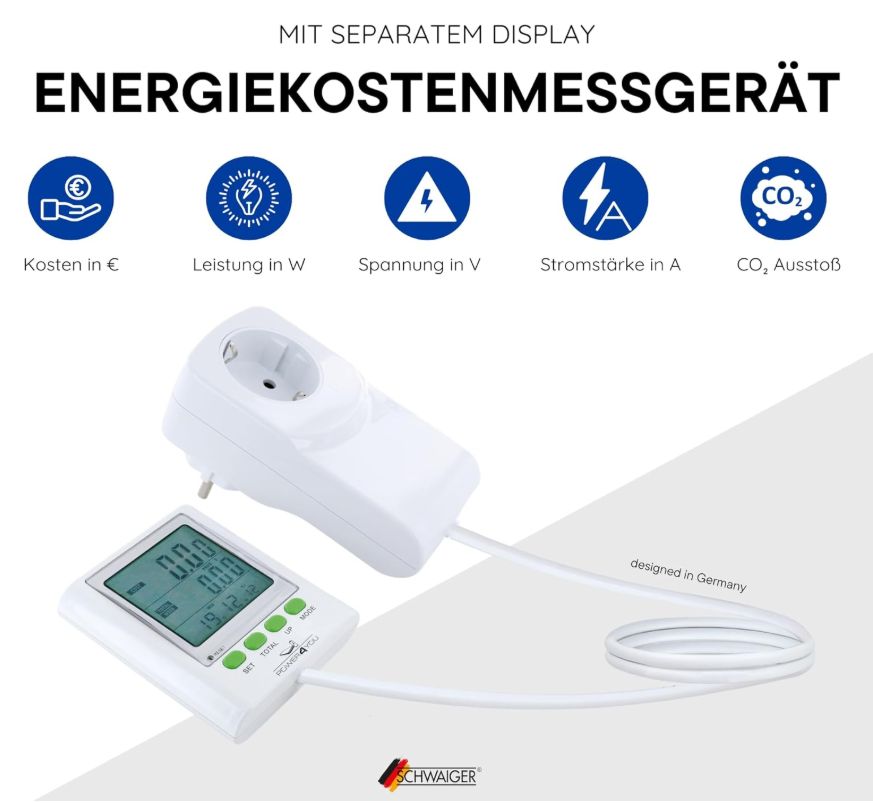 SCHWAIGER 661576 Miernik kosztów energii