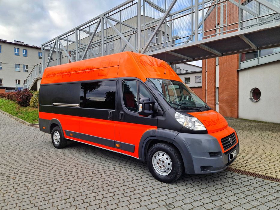 Fiat Ducato L4 Maxi 7 Osób Brygadówka 180KM Krajowy 1 Wł Hak F-Vat 23%