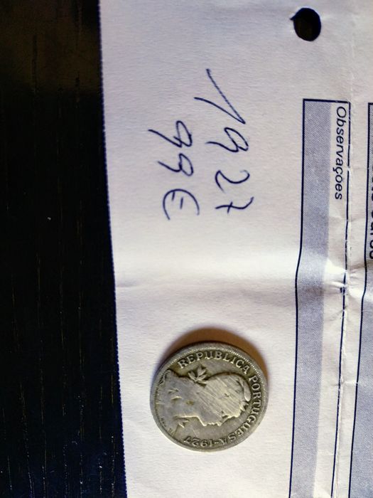 Moedas de 50 centavos 1927 ( Alpaca)