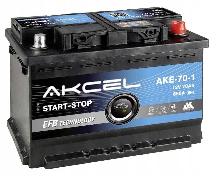 Akumulator Akcel VARTA 70Ah AGM  Start Stop 3 lata gwarancji Kielce