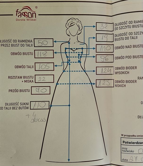 Sukienka ślubna rozmiar 46 48 Fashion Dorota Wróbel