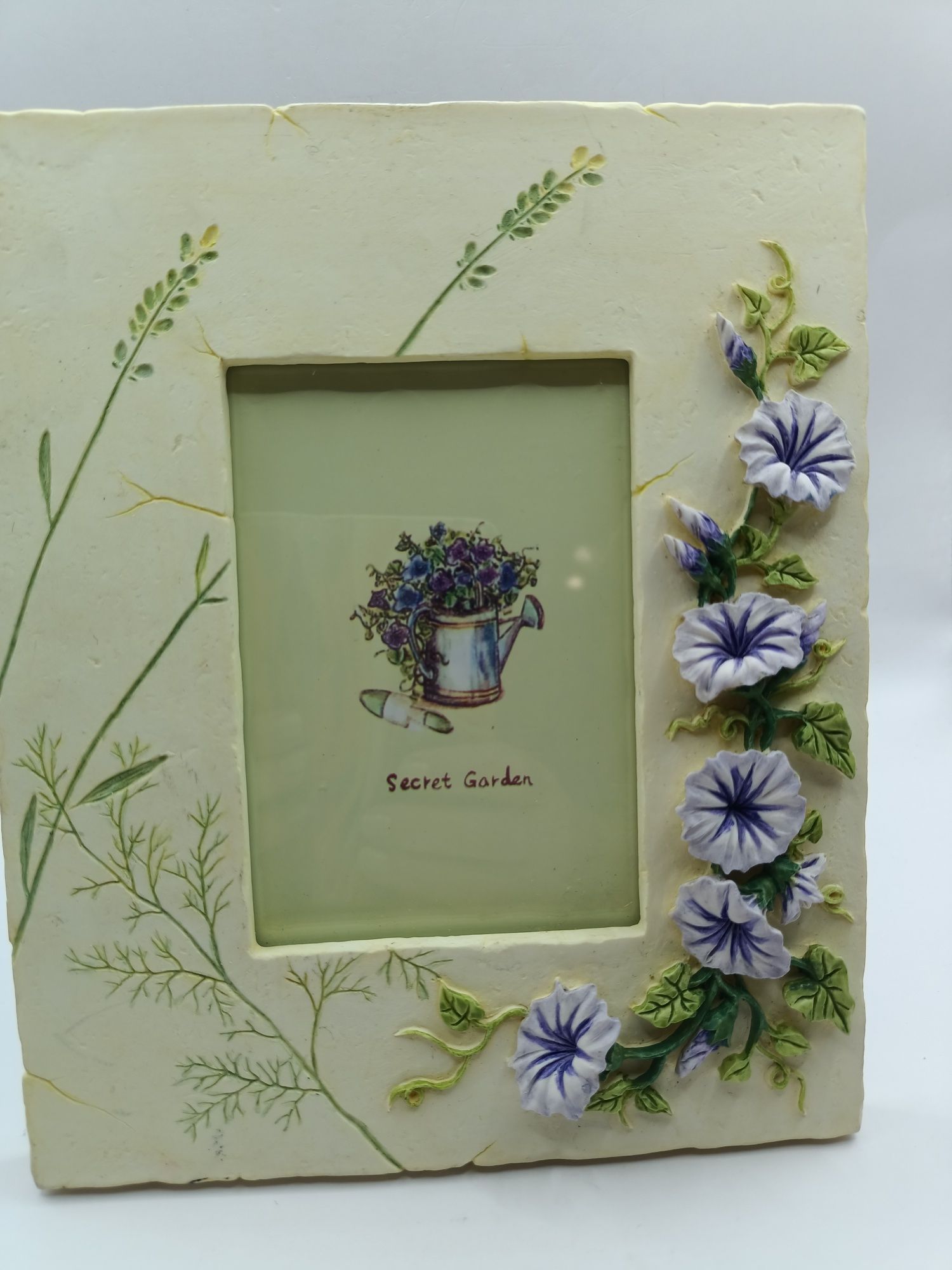Ceramika ramka na zdjęcie motyw roślinny bluszcz  Secret Garden