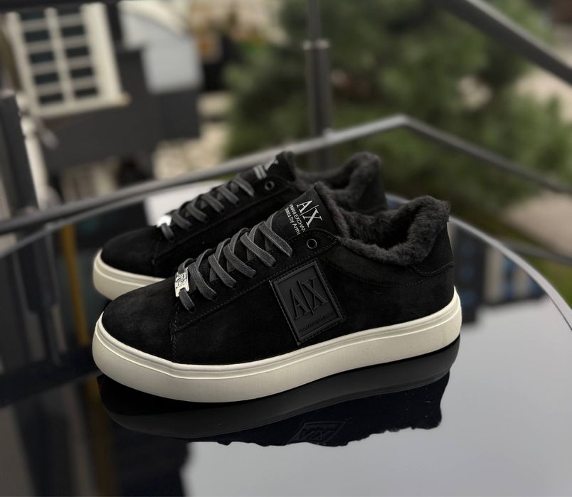LUX Чоловічі брендові кеди на хутрі зима AX замша 41,42,43,44,45 КИЇВ
