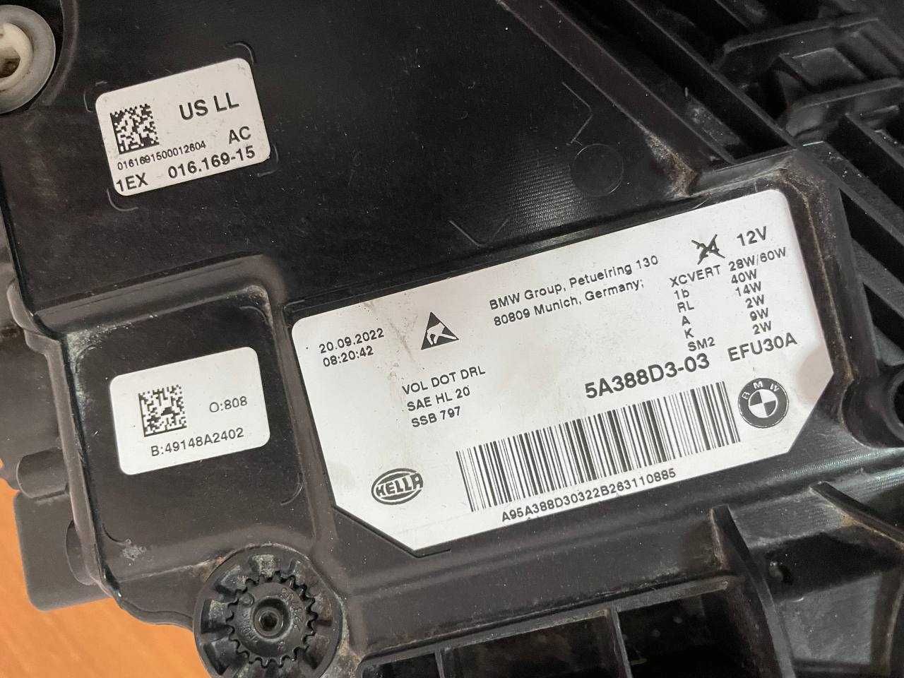 Фары фара BMW 5 G30 f90 2020+ lci full led USA БМВ Г30 Ф90 лед