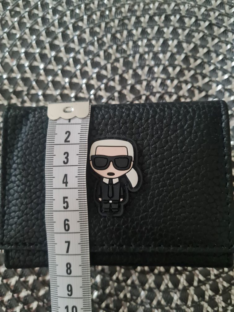 Karl Lagerfeld czarny damski nowy portfel