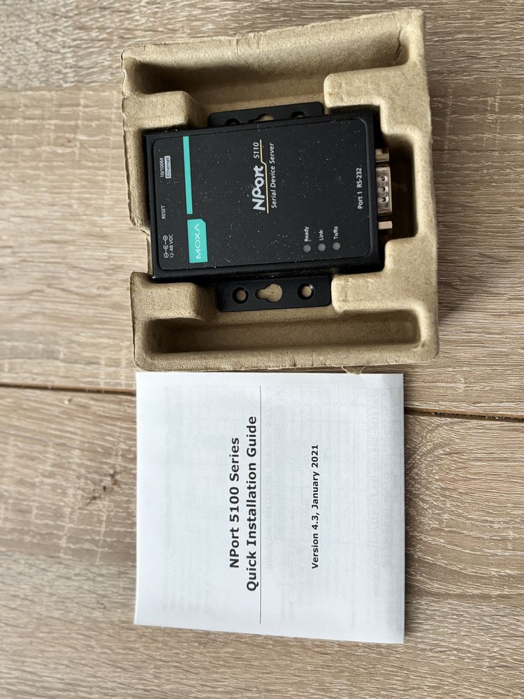 Przejściówka RS232 na LAN RJ45 MOXA NPort 5110 konwerter usb na rs232