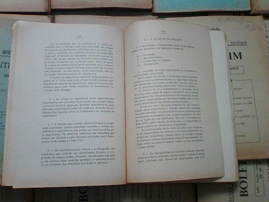 Boletim Escola Central Oficiais - Conjunto 25 volumes
