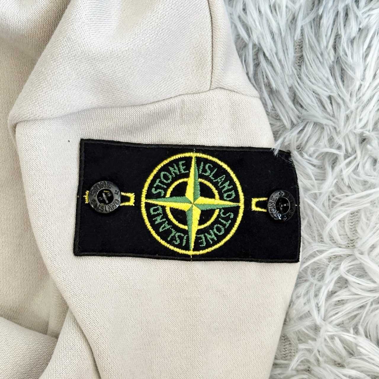 XS S M L XL » Stone Island Кофта » Бежевая Зип Худи » Стон Айленд