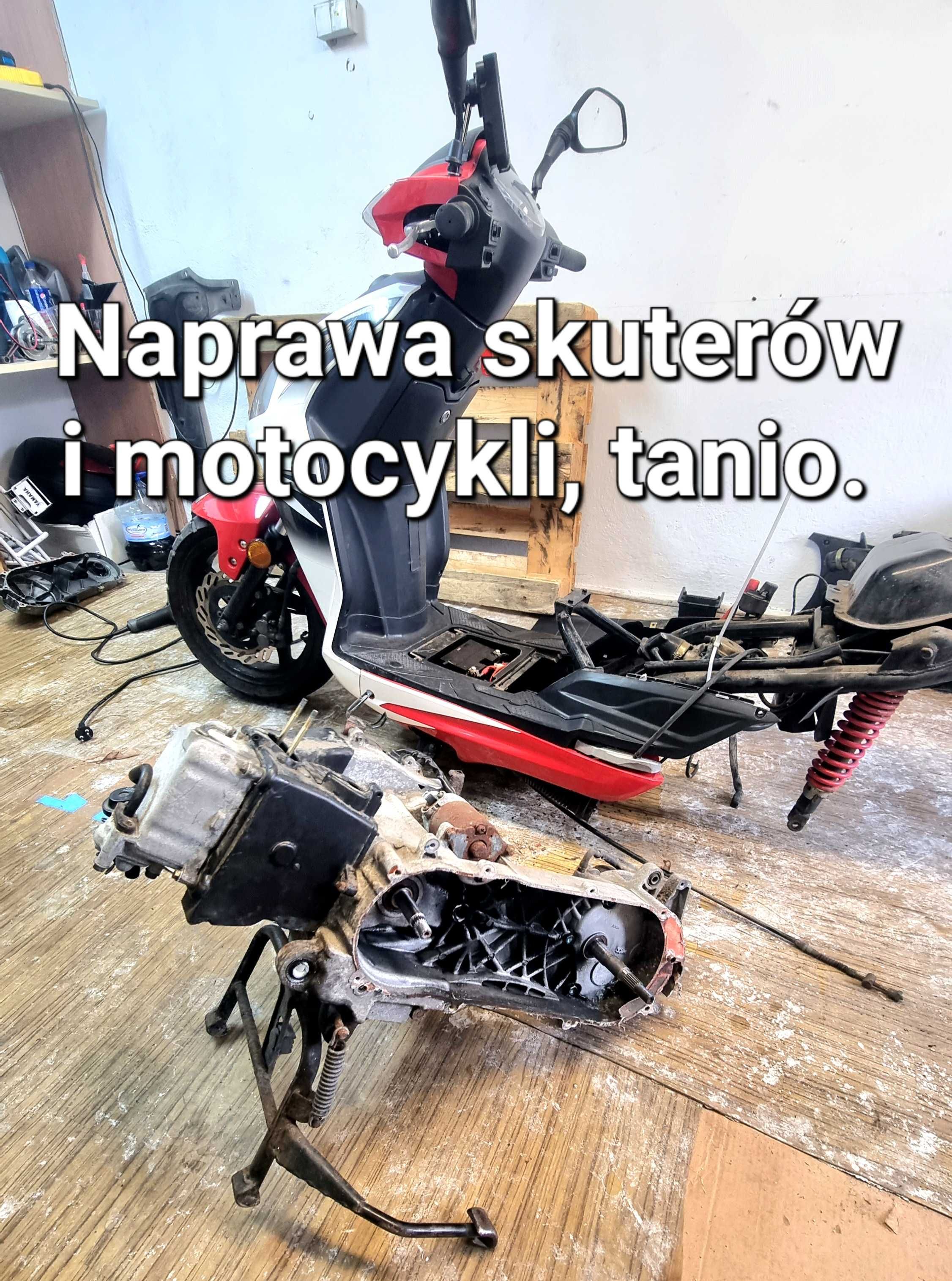 Naprawa skuterów i motocykli, tanio. Warszawa