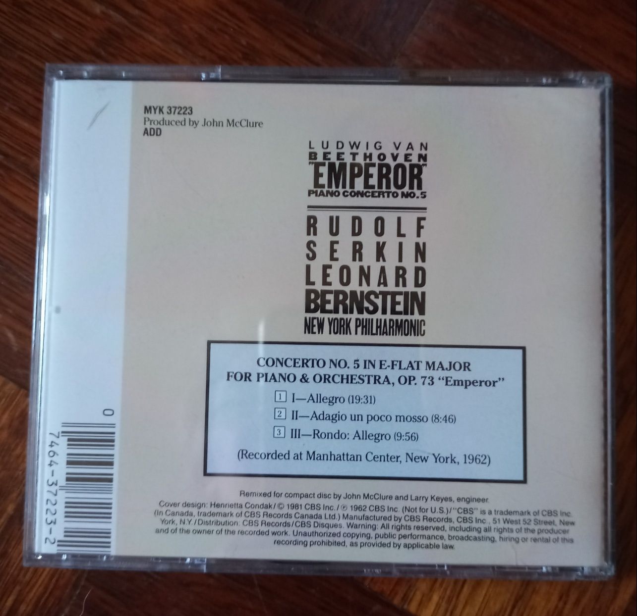 CD Beethoven Concerto n° 5