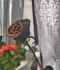 Кованная роза из металла, 50 см