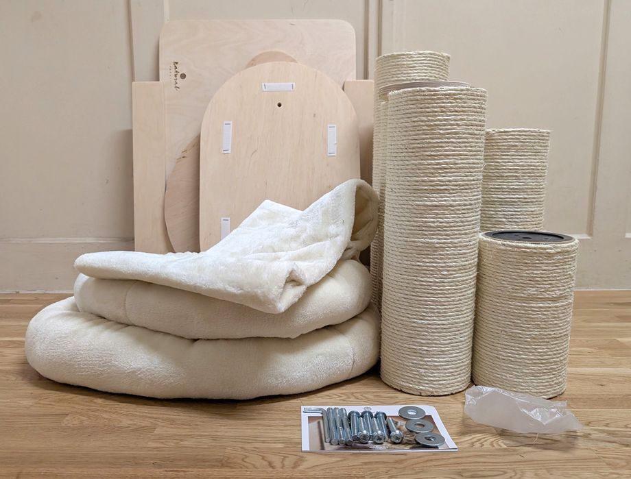 Natural Paradise Drapak dla Kota Amaryllis L Kremowy 101x79x127,5 DUŻY