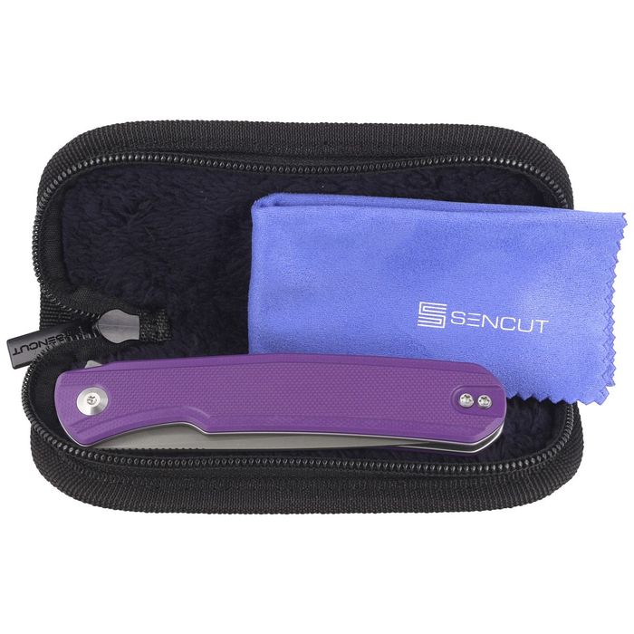 Nóż składany Sencut Scitus Purple G10, Gray Stonewashed D2 by Ostap