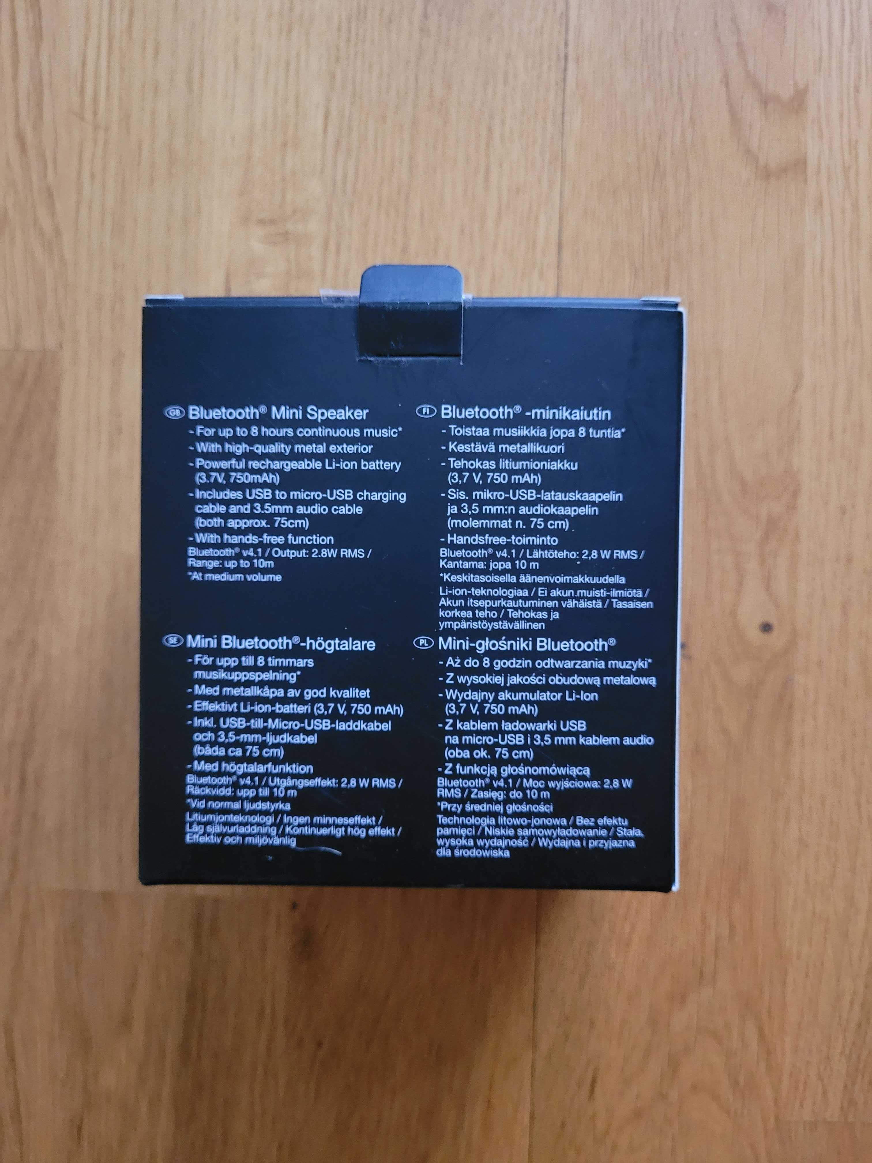 Głośnik BLUETOOTH SILVERCREST mini speaker czarny