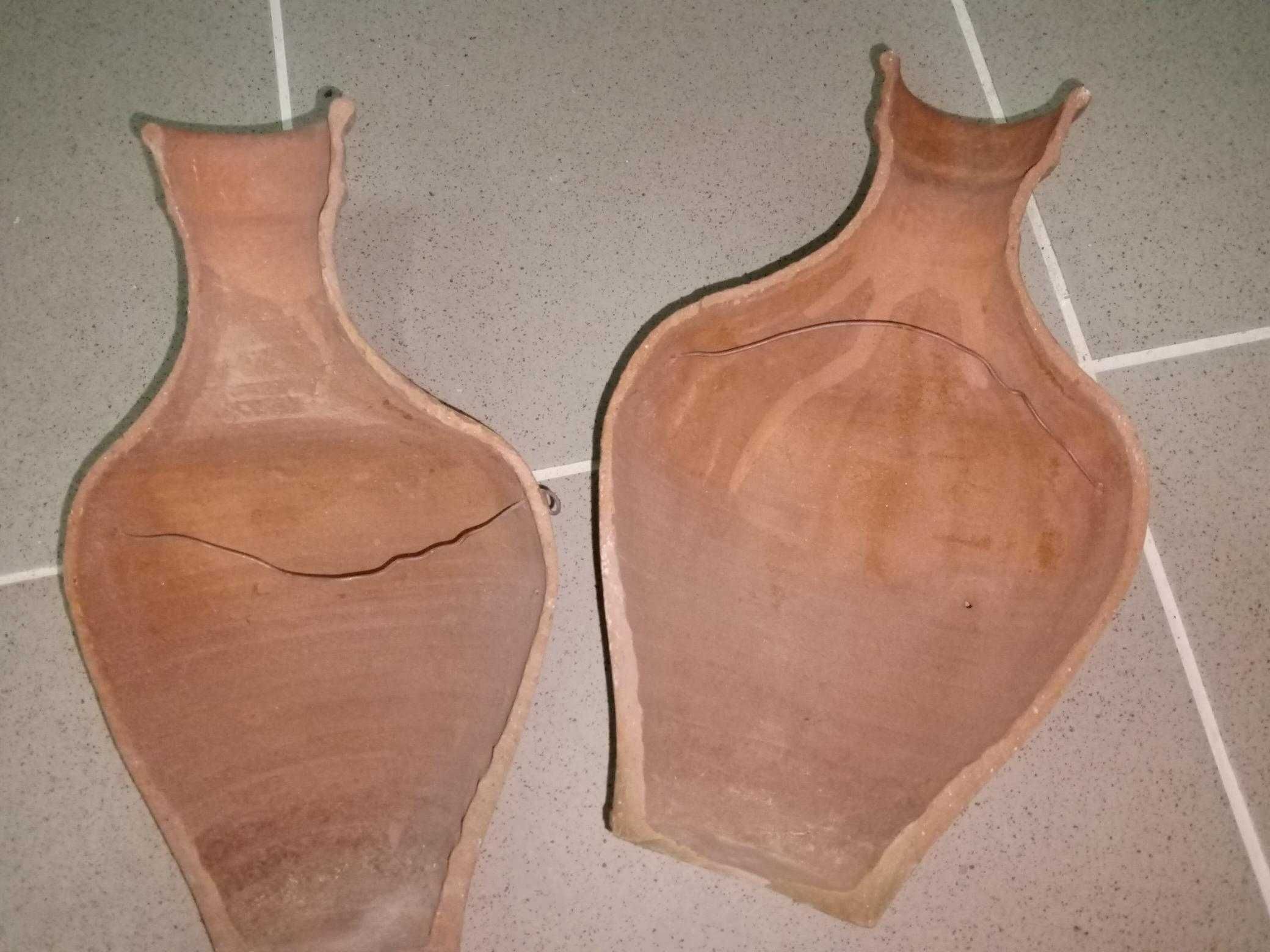 Conjunto de cântaros de cerâmica Artesanal p/ decoração