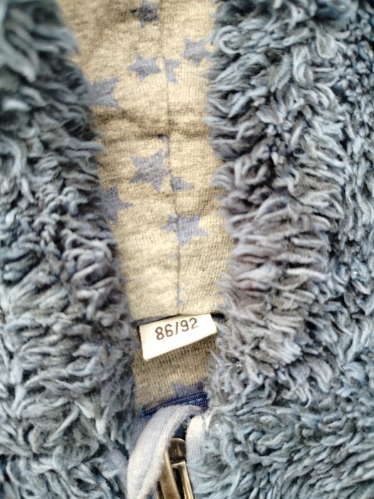 Bluza ciepła miś z uszkami 92