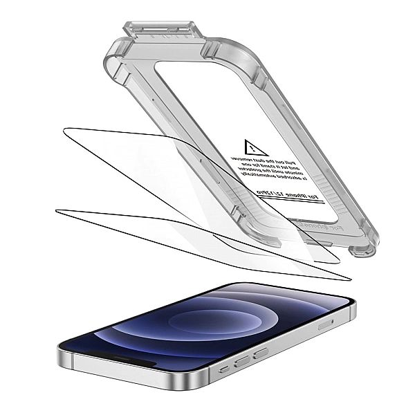 Szkło Hartowane Tech-Protect Quick Set+ 2-Pack Iphone 12 / 12 Pro Blac