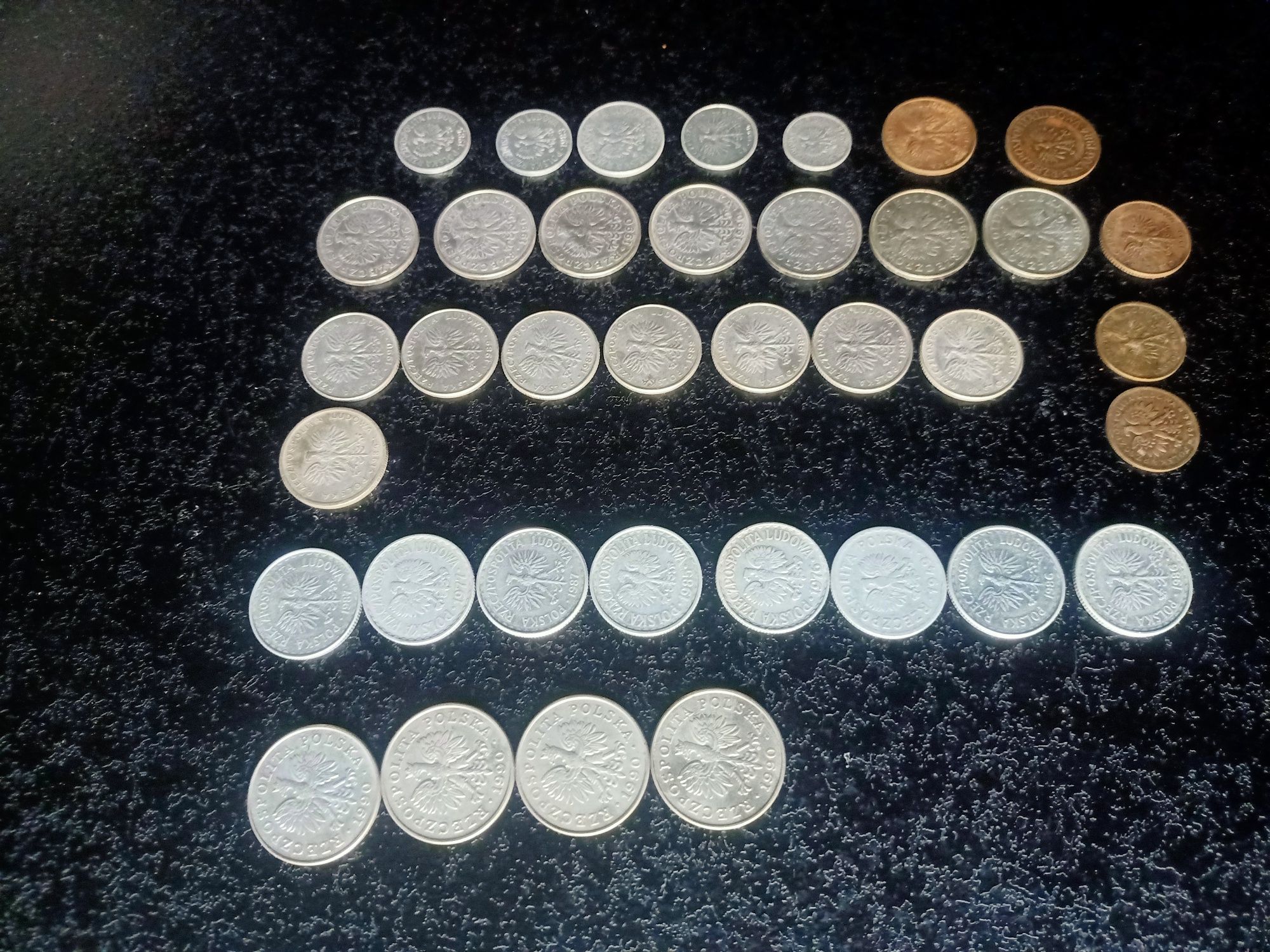 Kolekcja polskich starych monet z Prl