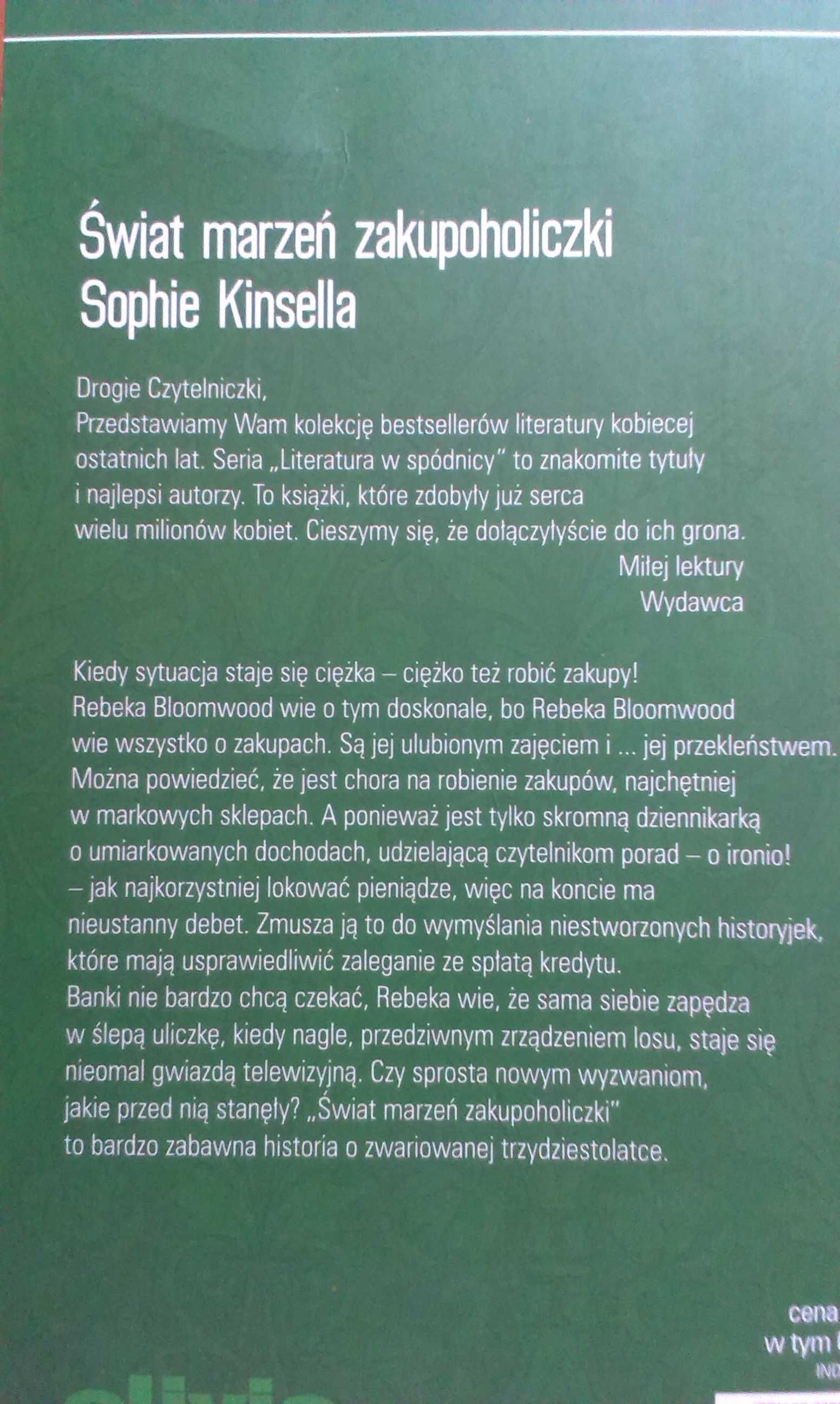 Świat marzeń zakupoholiczki. Sophie Kinsella.