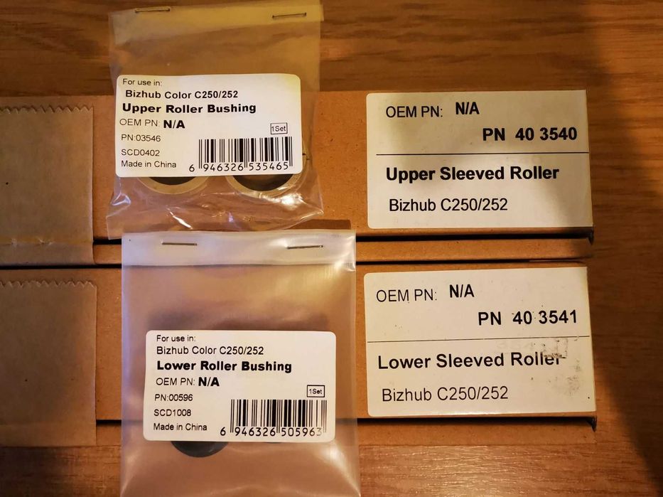 Bizhub C250/252 Zestaw grzewczy Zespołu Utrwalającego - Grzałka GÓRA