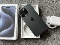 iPhone 15 PRO MAX 1TB 1024GB Black Czarny Grey Grafitowy Bat 94% IDEAŁ