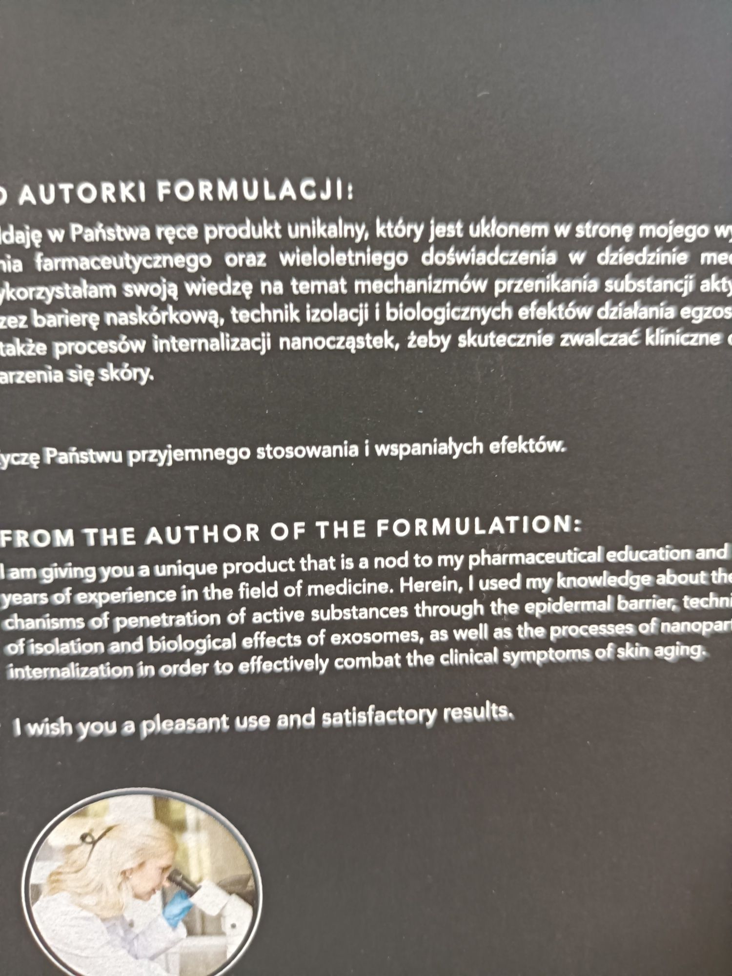 Rewelacja serum exobiom, podkład