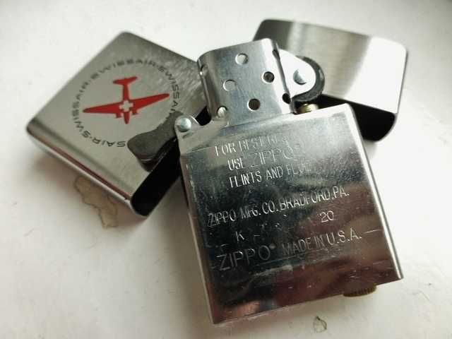 Zippo Swissair Lot Lotnictwo Grawer Zapalniczka Benzynowa