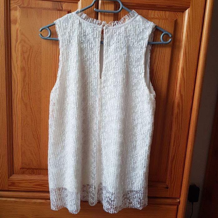 Bluzka koronkowa H&M r.S