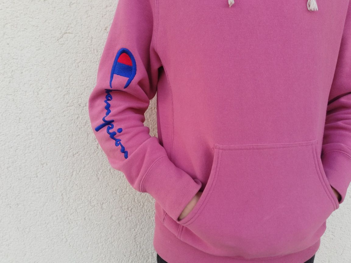 Bluza Champion Reverse Wear Big Script Hooded M