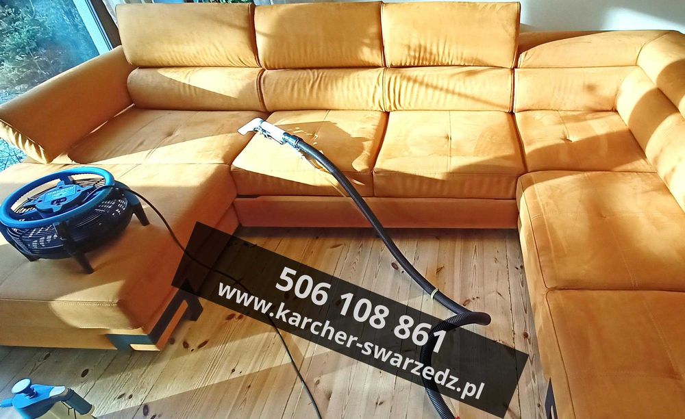 Karcher Czyszczenie tapicerki wykładzin dywanów kanapy. Pranie kanapy