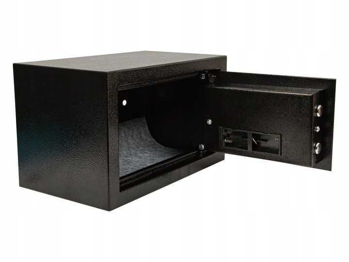 NOWY Sejf Elektroniczny XL Na Kod I Klucz Mocny 31x20x20cm