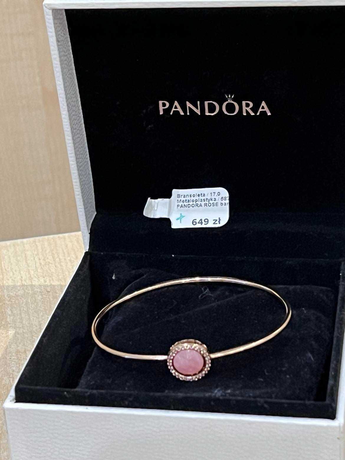 Bransoleta Pandora Rose Bangle/rozm17/Komis Krzysiek