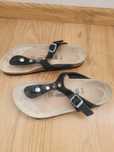 Birkenstock czarne klapki 40