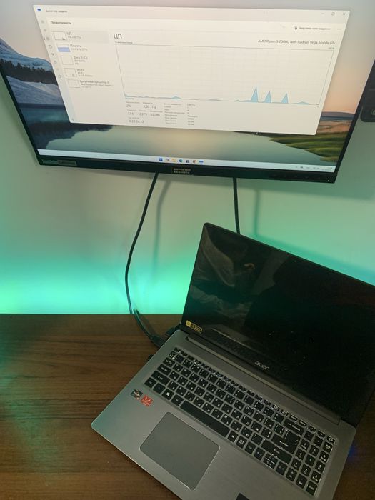 Acer SF315-41 ryzen 5 2500u 8gb vega8 робочий, битий екран