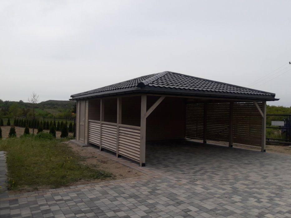 Wiaty, garaże, domki gospodarcze, drewutnie,