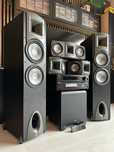 Zestaw Kino Domowe Amplituner Denon Kolumny JBL ES Subwoofer Aktywny