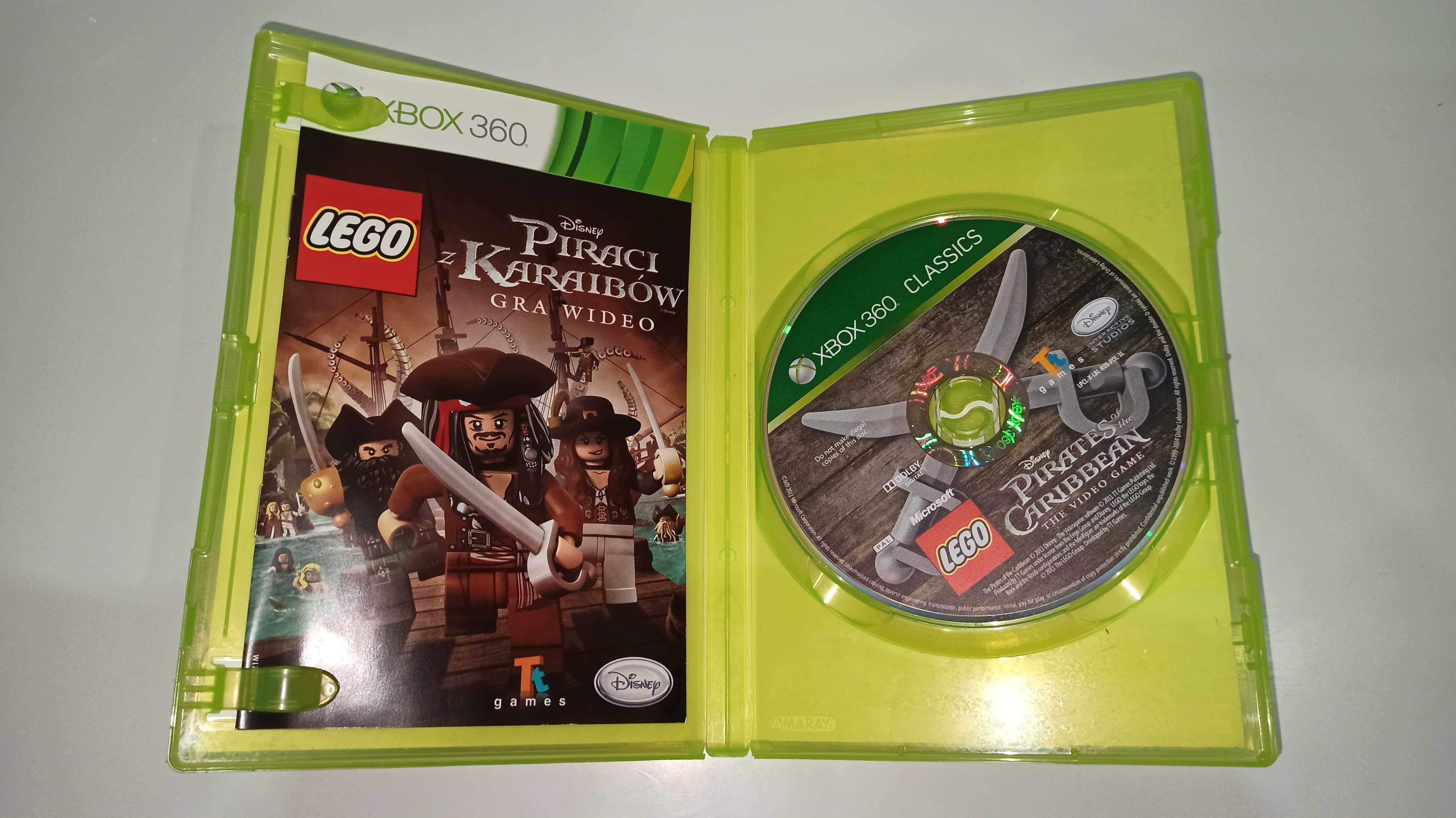 xbox 360 LEGO PIRACI Z KARAIBÓW PL po polsku 1-2 graczy jak filmów